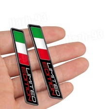 2x 3D Italy Flag Italian Logo Sticker Emblem Badge Decal Car Motorcycle Decor