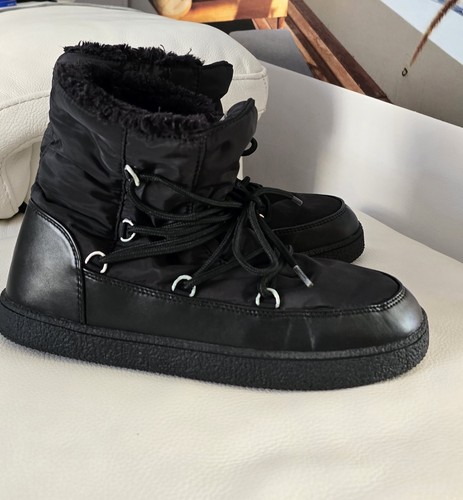 Primark black puffer snow
