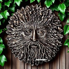 Green man tree spirit wall - green,