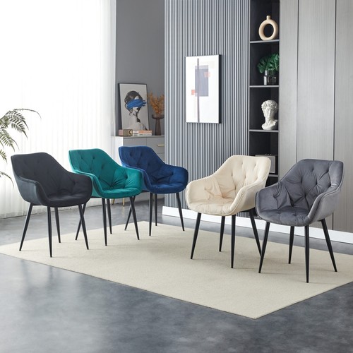 Velvet dining chair - velvet,