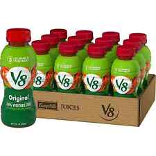 V8 Original 100% Vegetable Juice Bottles 12oz (354ml) - Pack of 12