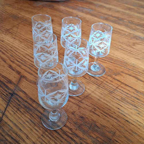 Clear glass cordial - clear,