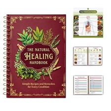 The Natural Healing Handbook:Spiral-Bound Guide for Herbal Remedies and Natural!