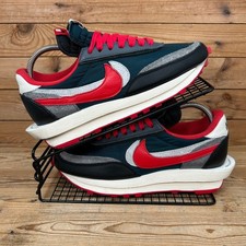 Nike Trainers Mens Size UK 7.5 Sacai Undercover LD Waffle University Red Shoes