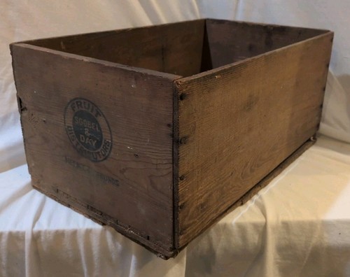 Vintage wood crate box fruit - vintage,