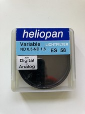 Heliopan Variable ND Filter 58mm (0.3–1.8) – Boxed