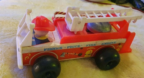 Fisher price pull along - fisher, fire