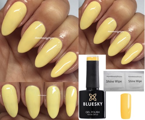 Bluesky gel nail polish yellow - bluesky,