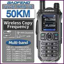 Baofeng UV-21 Pro V2 Walkie Talkie Air Band Type-C Long Range Ham Two Way Radio