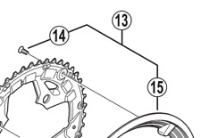 Shimano FC-M431-8 chain guard