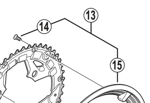 Shimano m431 chain guard - fc-m431-8,