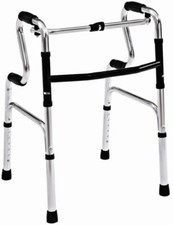 Hi-Riser Folding lightweight aluminium Walking Frame zimmer mobility aid