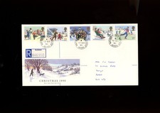 1990 Christmas Royal Crest embossed FDC with Windsor Castle CDS.