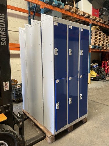 Door steel lockers with - door,