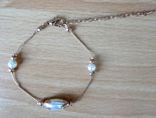 White pearl and gold color - pearl,