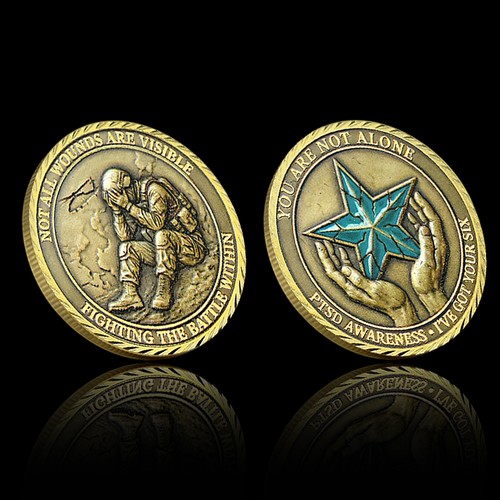 Ptsd awareness challenge coin - ptsd,