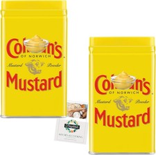 Mustard Powder Bundle with Colmans Mustard Tin Powder 57g 2 Pack + Brightdale K