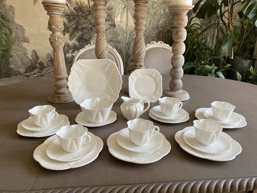 Vintage shelley dainty white - shelley,