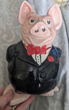 Rare Natwest Wade Pig Sir Nathaniel Money Piggy Bank Collectable Vintage 1980s