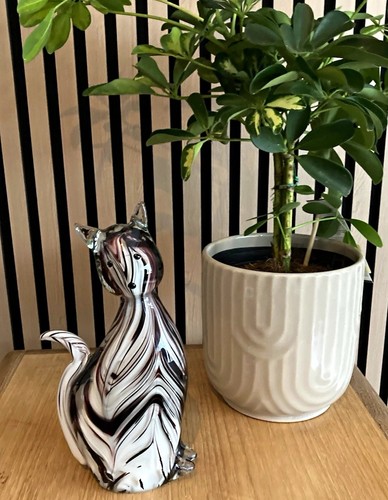 Vintage murano style cat - style,