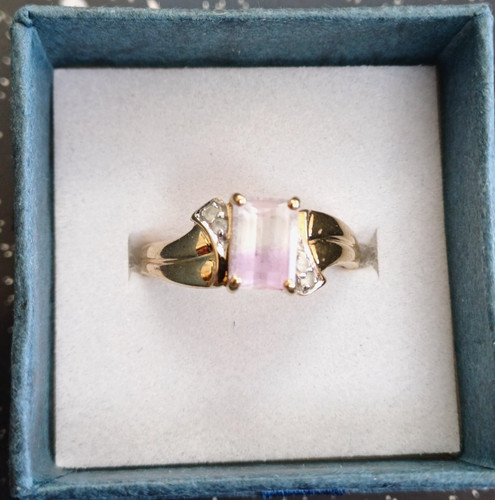9ct solid gold ametrine - solid, and