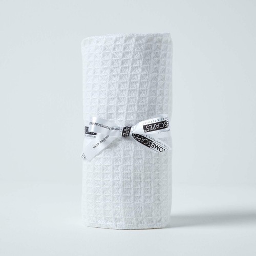 Organic cotton white waffle - cotton,