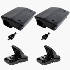 Pack Of 2 Rat Traps + 2 Bait