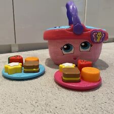 Leap Frog Pink Shapes & Sharing Picnic Basket Lights & Sounds Working 6 Months +