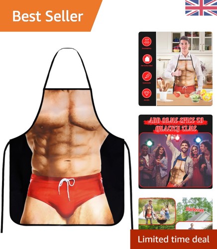 Lightweight satin funny apron - satin,