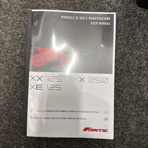 Fantic xx125 xx250 xe125 owner - fantic,