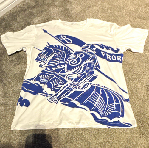 Burberry white blue - &, graphic