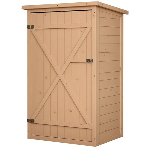 Wooden garden storage shed - garden,