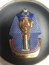Osiris Porcelain -  The golden mask of Tutankhamun Collectors plate Ltd 22 carat