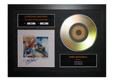 Joni Mitchell Signed Gold Disc