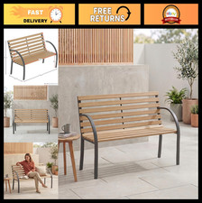 Wooden Slatted Garden Bench -