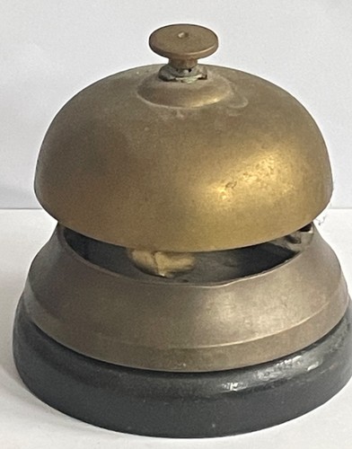 Vintage brass wood reception - brass,
