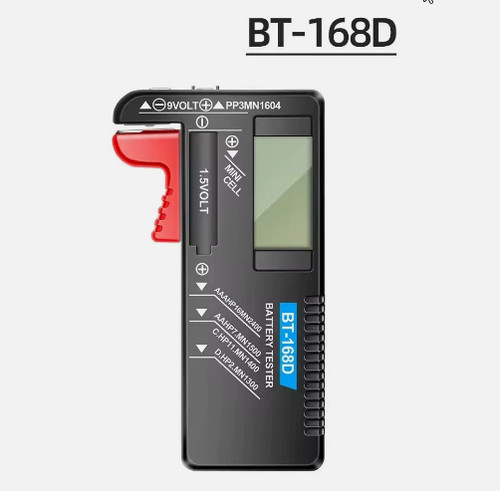 Universal battery tester with - universal,