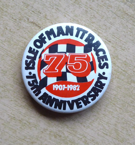 1982 isle man badge - man,