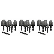 18 Pcs  Copper Pipe Swaging Tool Drill Bits Manual Copper Pipe Flaring Tools