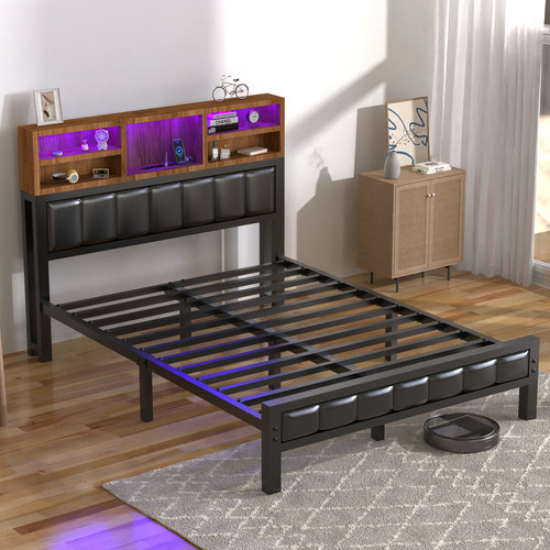 Double bed frame industrial - double,