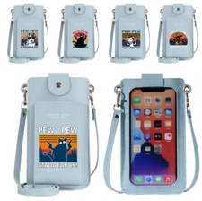 Printing RFID Blocking Shoulder Strap Phone Wallet Touch Screen Bag Crossbody UK