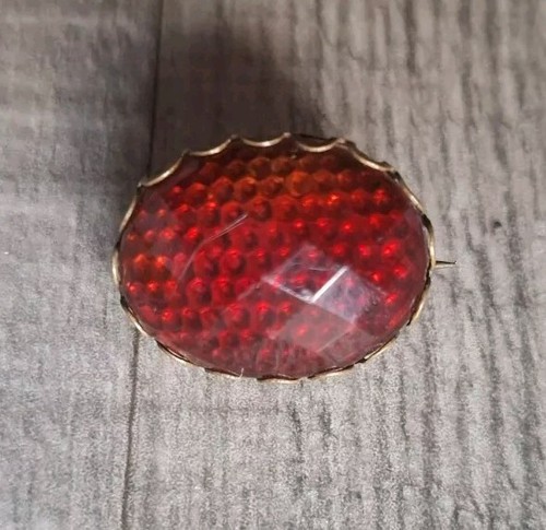 Vintage antique red reflector - antique,