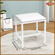 Metal Legs Stool with White
