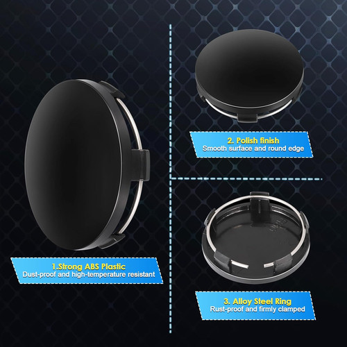 Universal 60mm hub caps - 60mm, vw
