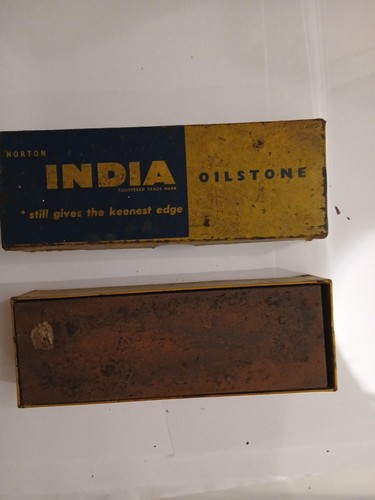 Norton india vintage oilstone - norton,