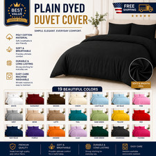 Duvet quilt cover plain dyed - quilt,