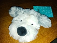 Fat face plush fluffy dog head