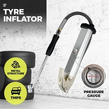 Professional Garage Air Line Tyre Inflator Inflater Pump w/ Pressure Gauge 1/4
