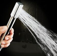 2 x Square Mini Metal Universal Handheld Shower Head Brass Chromed Showerhead