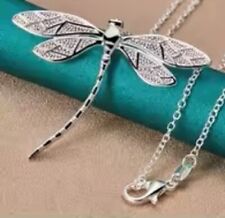 925 Sterling Silver Dragonfly Pendant Necklace- 10% discount available